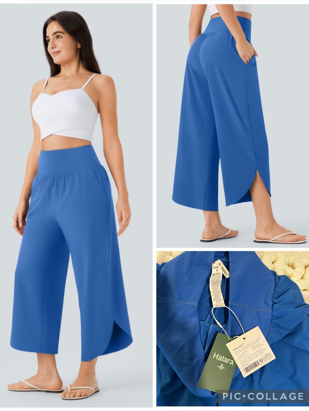 Halara Breezeful Resort Pants in Blue